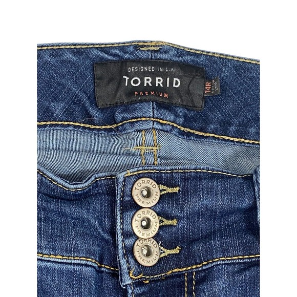 Torrid Women 14R Blue Jegging Skinny Super Soft High-Rise Denim Jeans - Picture 4 of 12